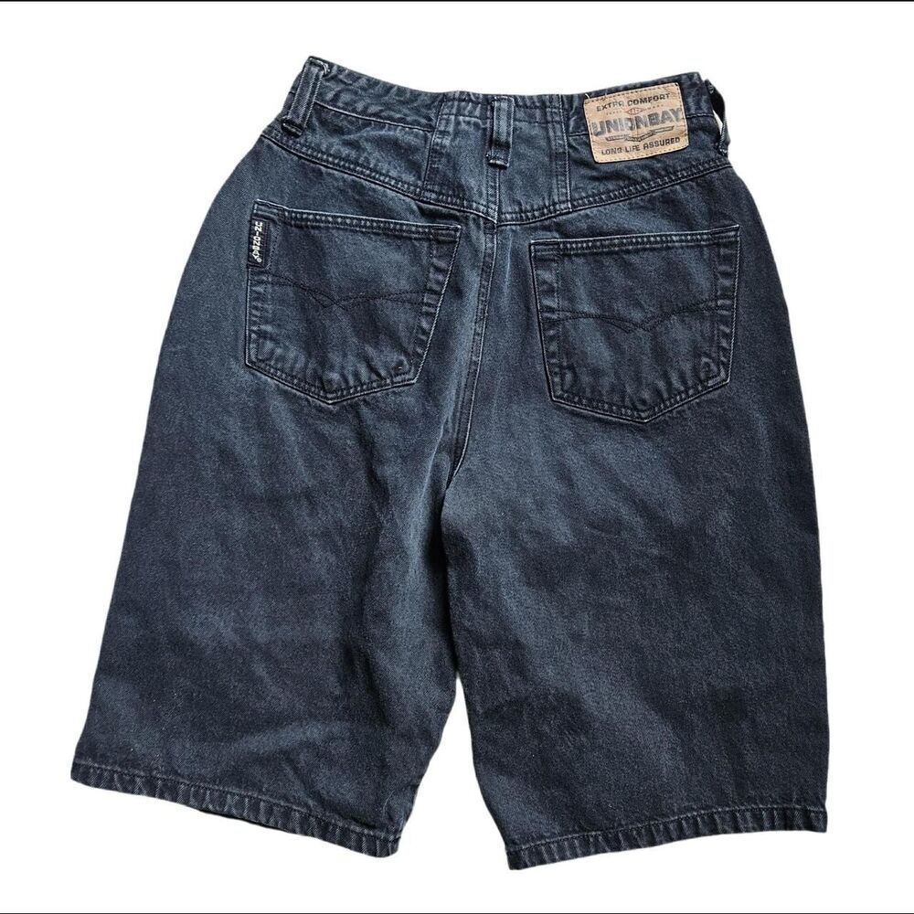90s y2k grunge granola black denim shorts - Picture 2 of 3